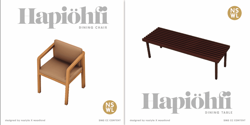 Галерея мода Набор для столовой Hapiöhfi Collection #1